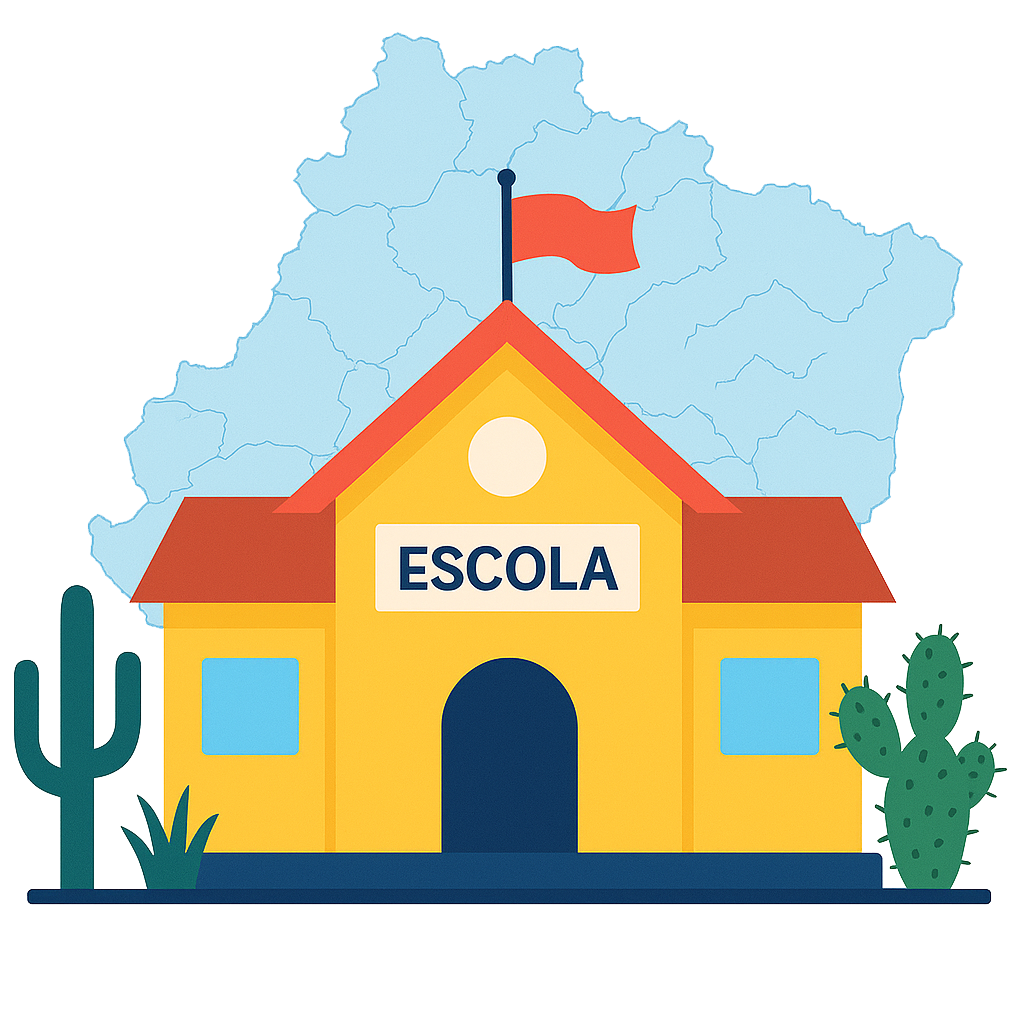 Ilustração de escola municipal